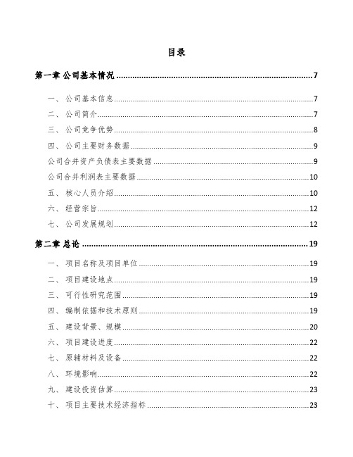 山东环境监测设备项目可行性研究报告参考范文