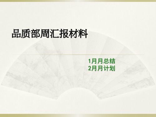 外部品质部月报