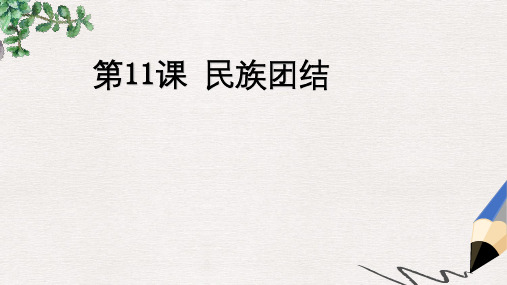 八年级历史下册 第11课 民族团结课件 新人教版