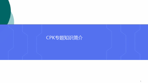 CPK Cp Ca 介绍 计算 模板