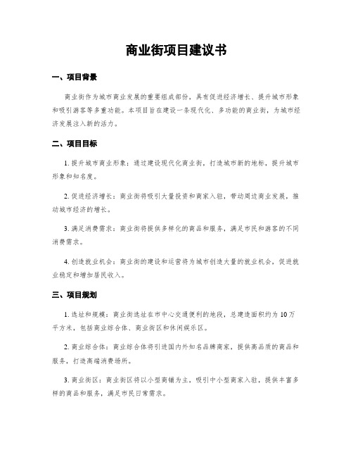 商业街项目建议书