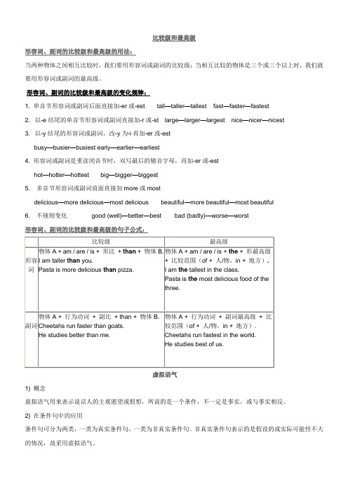 比较级和最高级