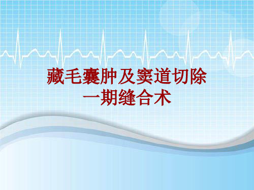 手术讲解模板：藏毛囊肿及窦道切除一期缝合术