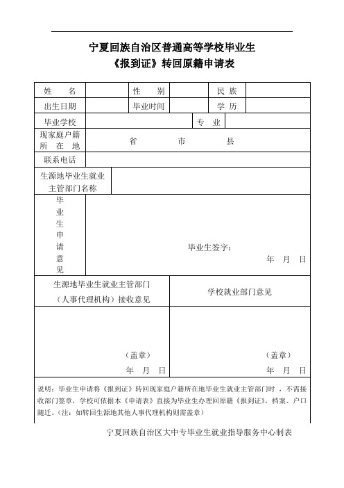 宁夏回族自治区普通高等学校毕业生