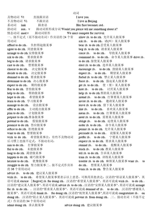 高中英语常用动词短语(固定搭配完整版)