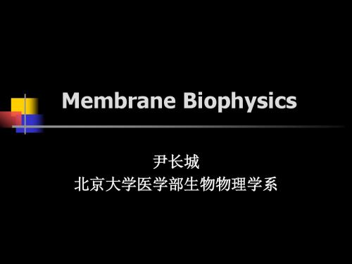 北京大学医学部生物物理学系(精)