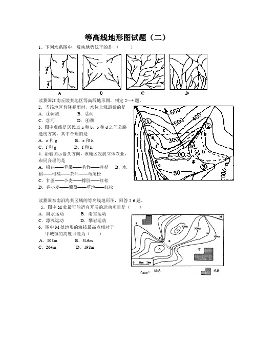 等高线2