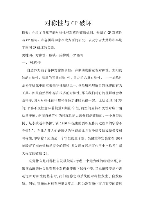 对称性与CP破坏
