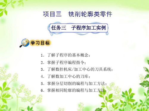 数控铣削编程与加工(FANUC系统)课件3-3