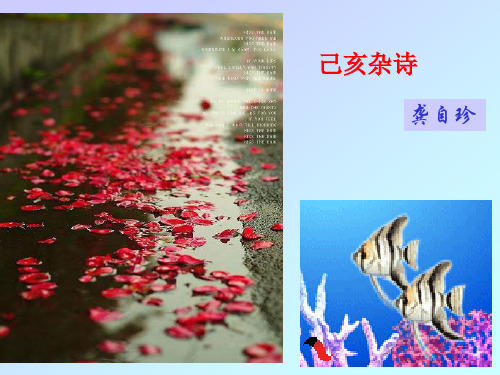 人教版语文八年级下册第30课《诗五首》《己亥杂诗》ppt课件删减版文库素材