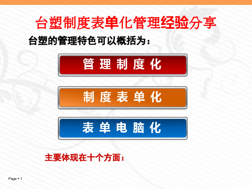 企业制度表单化管理经验分享.