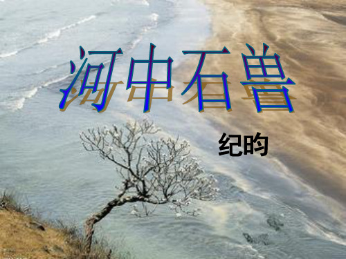 24复习课《河中石兽》