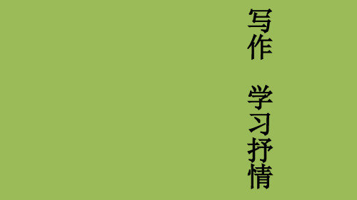 《学习抒情》PPT课件