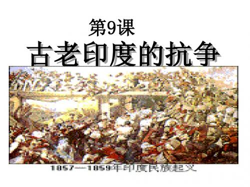 九年级历史上册第2单元第9课古老印度的抗争课件北师大版