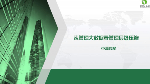 从管理大数据看管理层级压缩