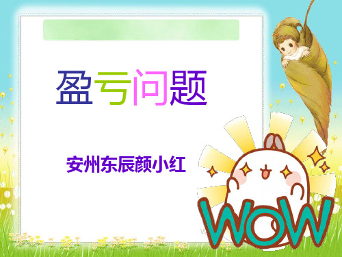 盈亏问题PPT