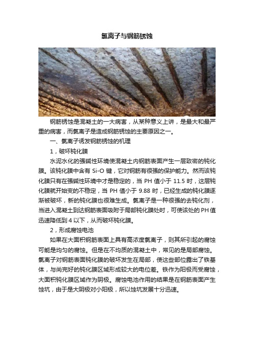 氯离子与钢筋锈蚀