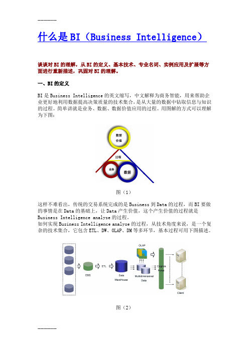 [整理]BI和数据仓库的关系