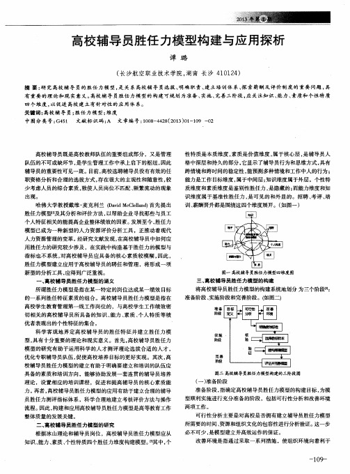 高校辅导员胜任力模型构建与应用探析