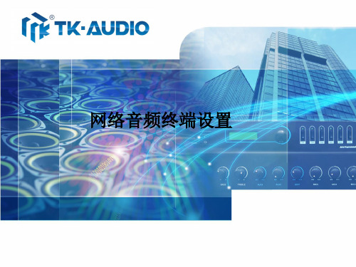 网络音频终端设置
