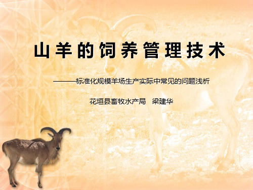 2015山羊的饲养管理