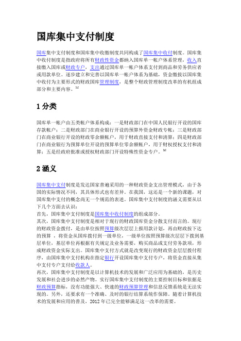 国库集中支付介绍