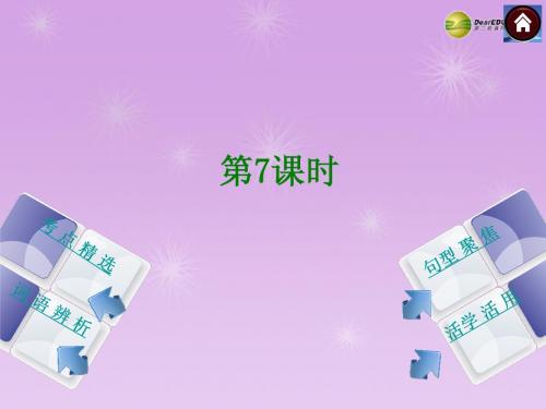 (北京专版)2014中考英语复习方案 第7课时课件(考点精选+句型聚焦+词语辨析+活学活用)