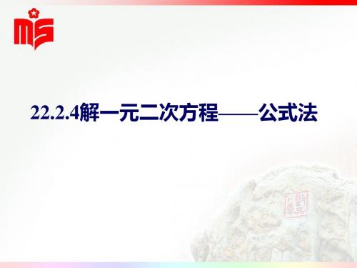 22.2.4公式法