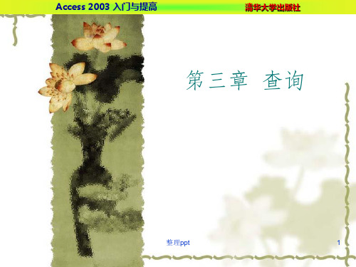 ACCESS2003所有第3章ppt课件