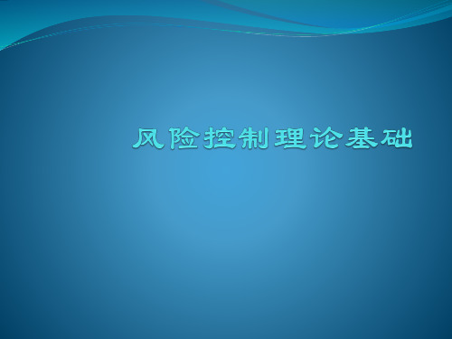 风险控制理论