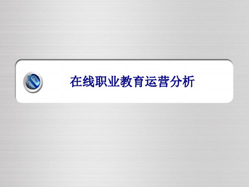 在线职业教育运营分析共28页