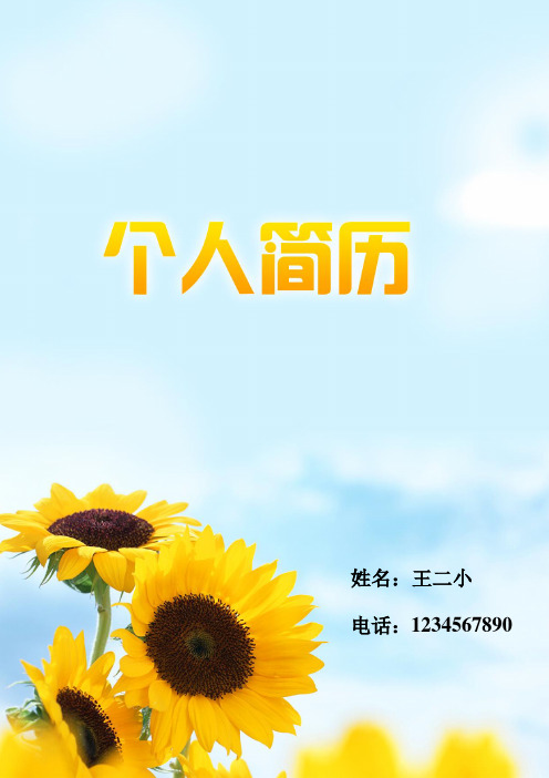 平面设计简历模版——有封面-大学毕业生求职简历模板-精选简历模板-值得拥有