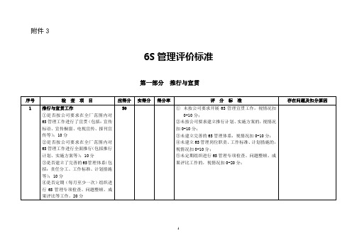 6S管理评价标准.doc