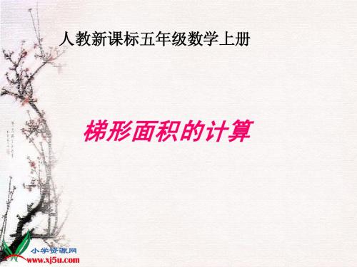 人教新课标数学五年级上册“梯形面积的计算”PPT课件2