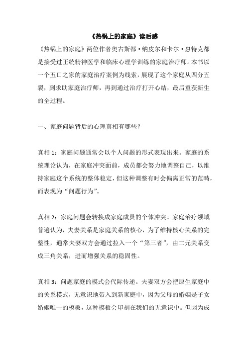 《热锅上的家庭》读后感