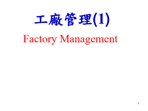 工厂管理培训课件.pptx