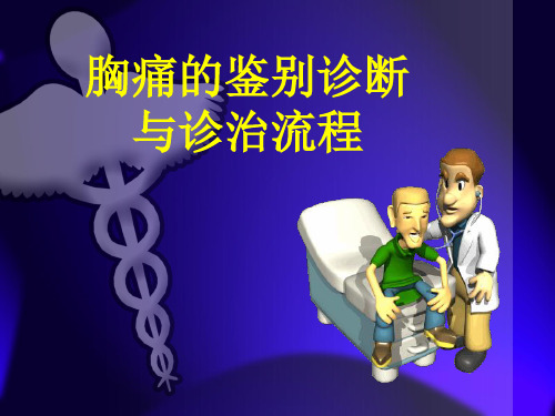胸痛的鉴别诊断和诊治流程精品PPT课件