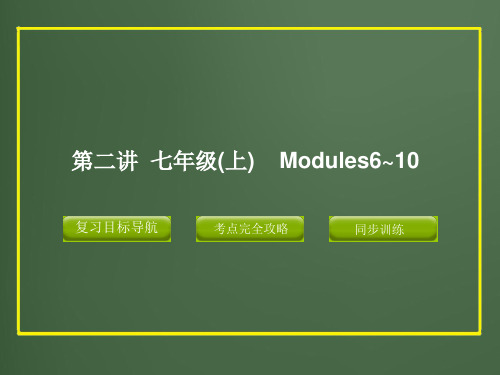 七年级英语上册外研复习课件M6-10