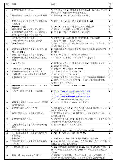 计算机系统由()组成