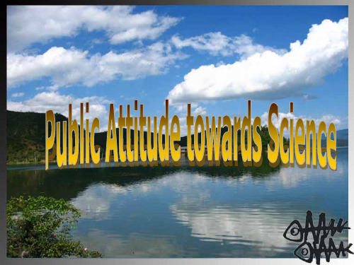unit 3 public attitude toward science