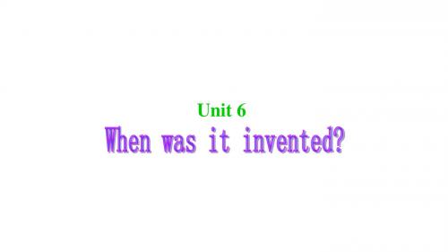 人教新目标九年级全一册英语：Unit 6 SectionA  课件(共27张PPT)