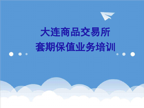 推荐-新套期保值业务培训 精品