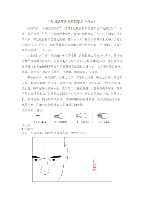 治疗过敏性鼻炎的按摩法(图示)