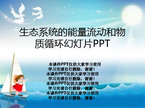 生态系统的能量流动和物质循环幻灯片PPT