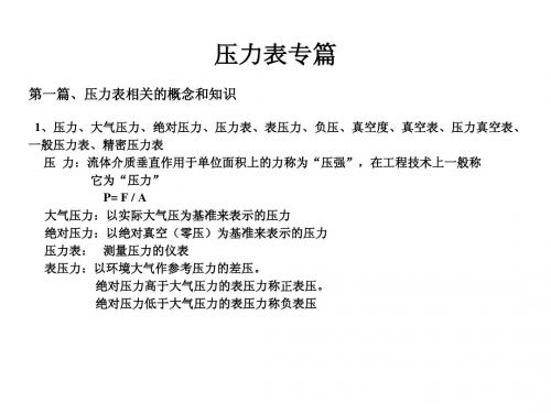 压力表专篇xuxw