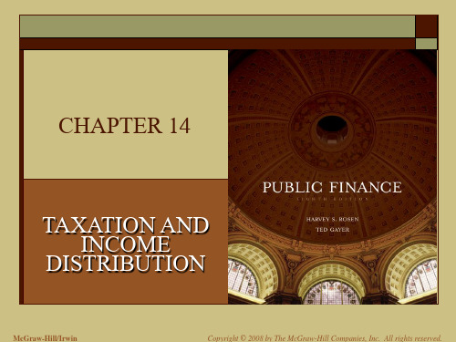哈维罗森-财政学(第八版)英文课件Chapter-14