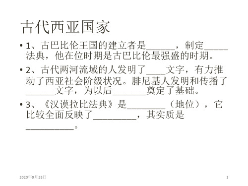 《古代西亚国家》PPT课件