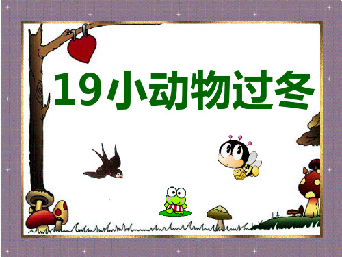 小动物过冬1优质课件PPT
