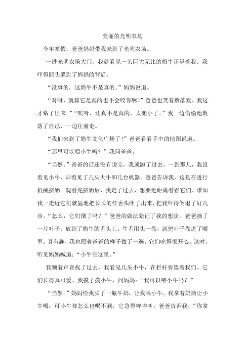美丽的光明农场