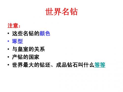世界名钻